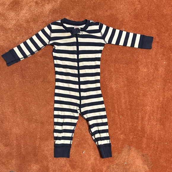 5 for $20 Hanna Andersson Navy and White Striped Kids One Piece - Picture 1 of 2